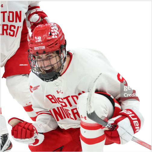 Mens Youth Boston University Terriers 9 Ryan Greene (C) 2024 White Hockey Jersey (2)