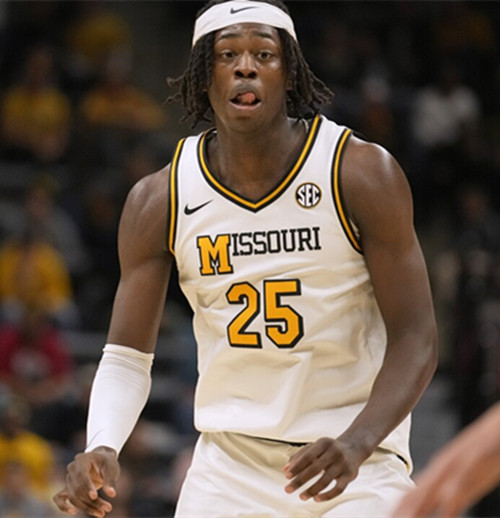 Mens Youth Missouri Tigers  #25 Mark Mitchell  White Missouri College Basketball Game Jersey