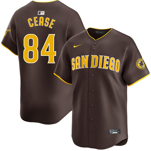 Youth San Diego Padres #84 Dylan Cease Nike Brown Away Limited Jersey