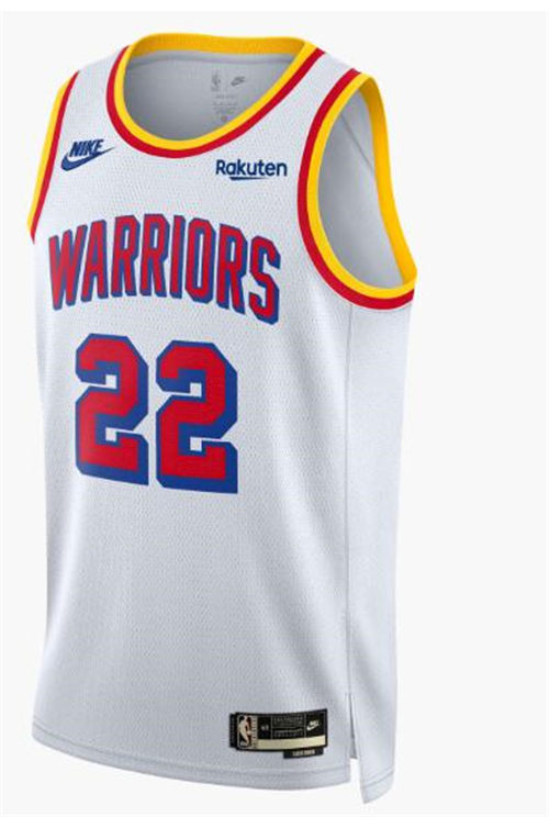 Mens Golden State Warriors #22 Andrew Wiggins Nike White Classics Edition Jersey
