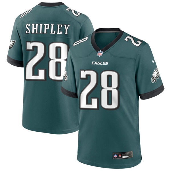 Youth Philadelphia Eagles #28 Will Shipley Nike Midnight Green Team Color Limited Jersey