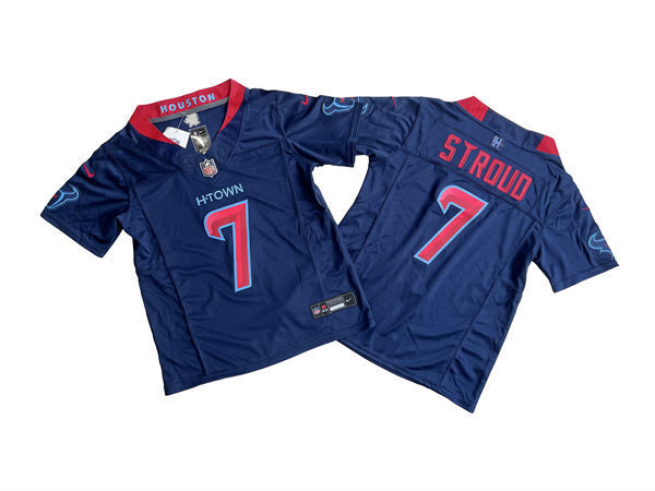 Youth Houston Texans #7 C.J. Stroud Nike Navy 2nd Alternate Vapor F.U.S.E. Limited Jersey