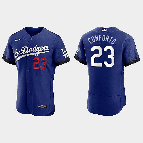 Mens Los Angeles Dodgers #23 Michael Conforto Nike Royal City Connect Jersey