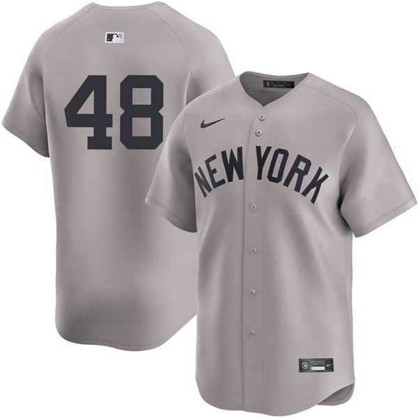Mens New York Yankees #48 Paul Goldschmidt Nike Gray Away Limited Player Jersey