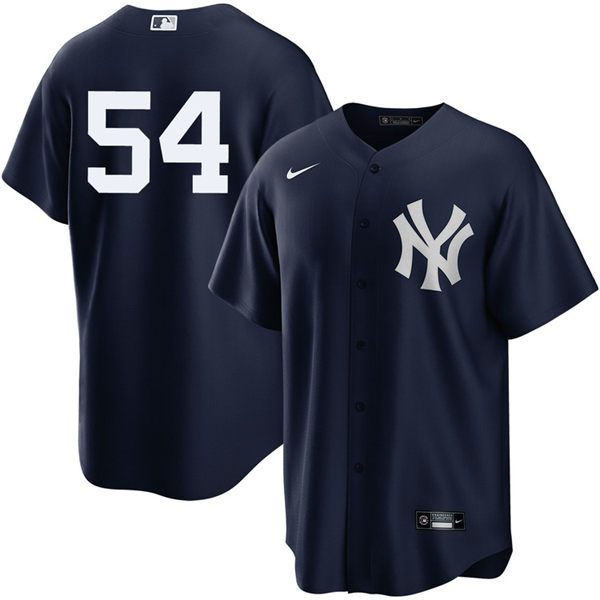 Mens New York Yankees #54 Max Fried Nike Navy Alternate Limited Player Jersey
