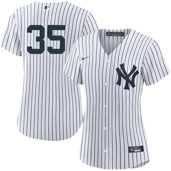 Womens New York Yankees #35 Cody Bellinger Nike White Home Limited Player Jersey