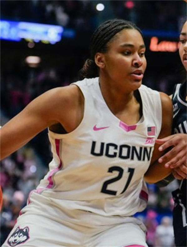 Unisex UConn Huskies #21 Sarah Strong 2025 White Pink Mother's day Womens Basketball Jersey