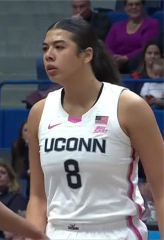 Unisex UConn Huskies #8 Jana El-Alfy 2025 White Pink Mother's day Womens Basketball Jersey