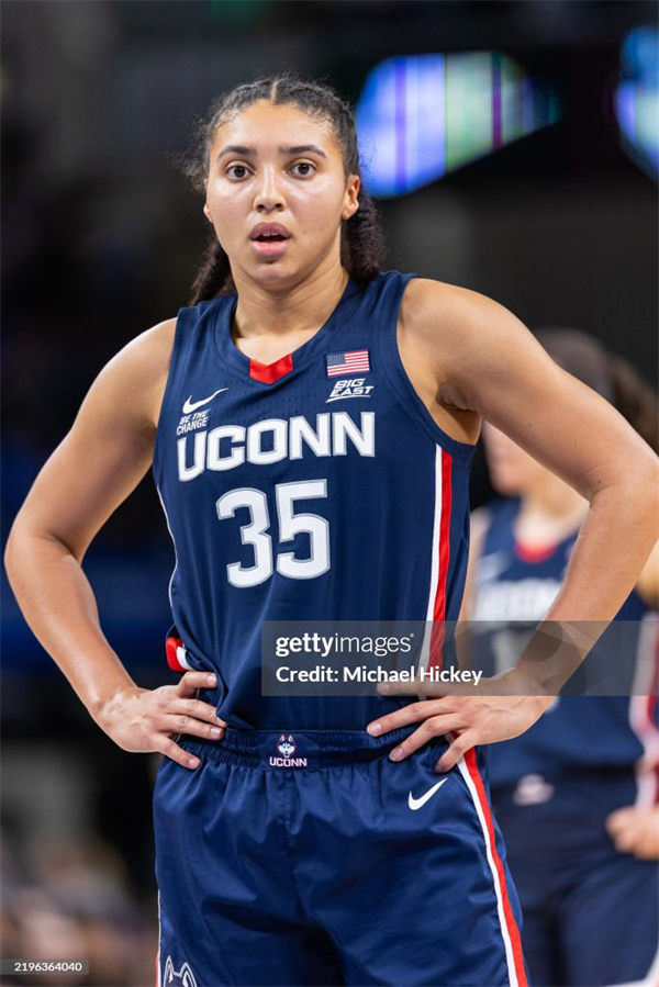 Unisex UConn Huskies #35 Azzi Fudd 2025 Navy Basketball Game Jersey