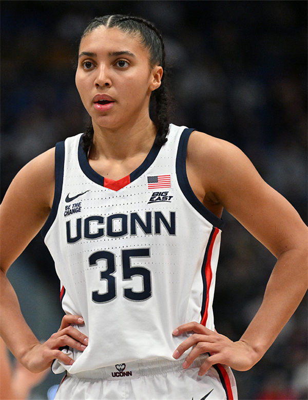 Unisex UConn Huskies #35 Azzi Fudd 2025 White Basketball Game Jersey