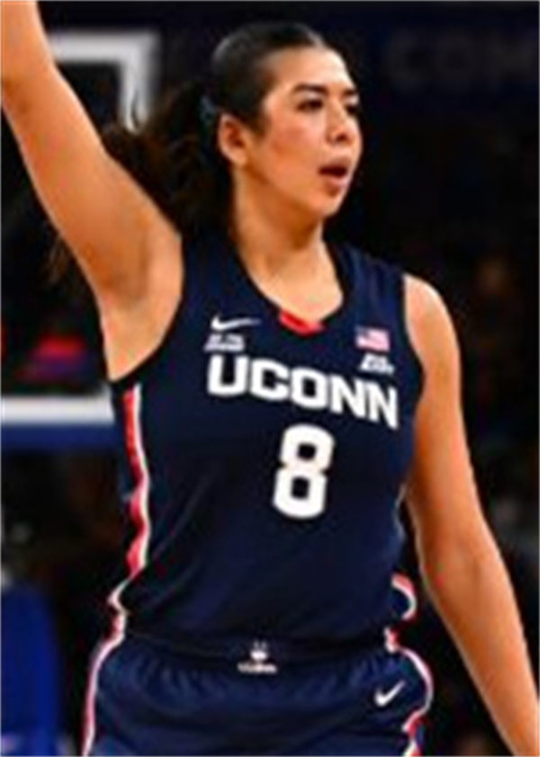 Unisex UConn Huskies #8 Jana El-Alfy 2025 Navy Basketball Game Jersey