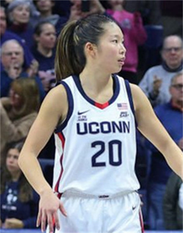 Unisex UConn Huskies #20 Kaitlyn Chen 2025 White Basketball Game Jersey