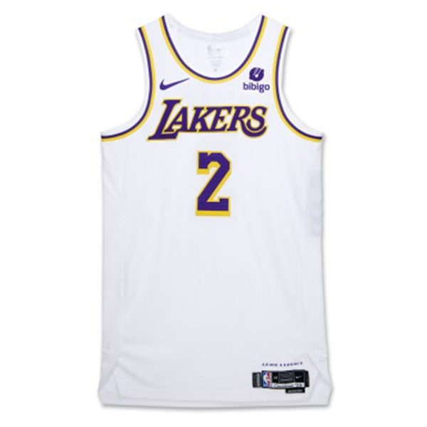 Mens Los Angeles Lakers #2 Jarred Vanderbilt White Association Edition Jersey