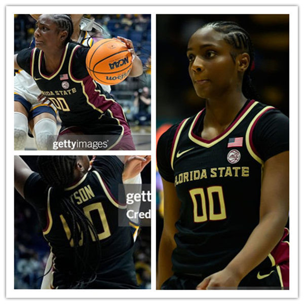 Unisex Florida State Seminoles Custom Black women's basketball Game Jersey