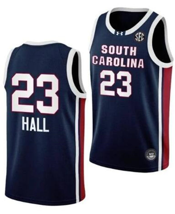 Unisex South Carolina Gamecocks #23 Bree Hall Black College Women's Basketball Game Jersey