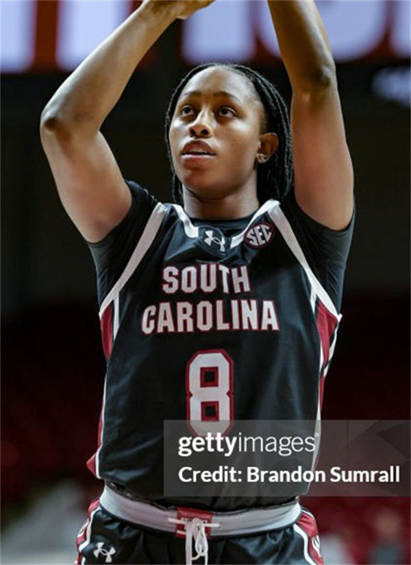 Unisex South Carolina Gamecocks #8 Joyce Edwards Black College Women's Basketball Game Jersey
