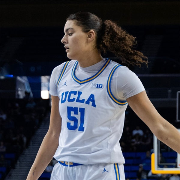 Unisex UCLA Bruins #51 Lauren Betts White 2025 BIG 10 Basketball Game Jersey