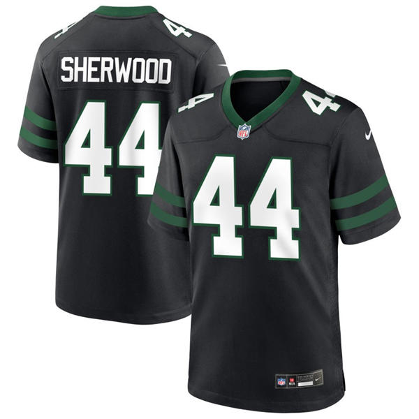 Men's New York Jets #44 Jamien Sherwood Nike Black Alternate Legacy Game Jersey
