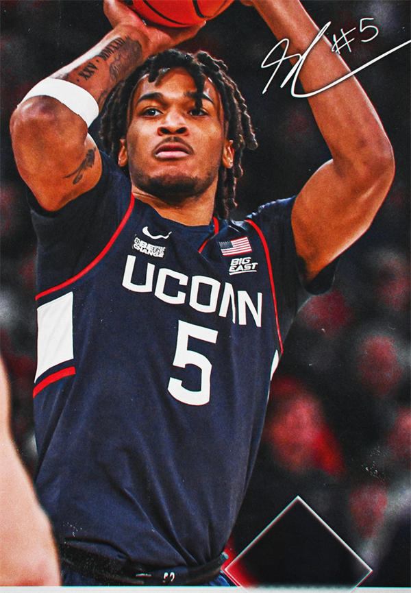 Mens Youth UConn Huskies #5 Stephon Castle 2024 Navy Uconn College Basketball Game Jersey