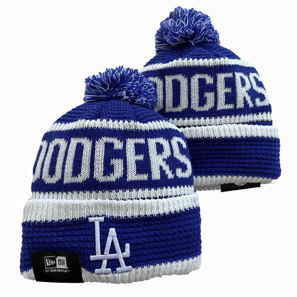 MLB Los Angeles Dodgers White Royal  Knit Hat YD2503112 (2)
