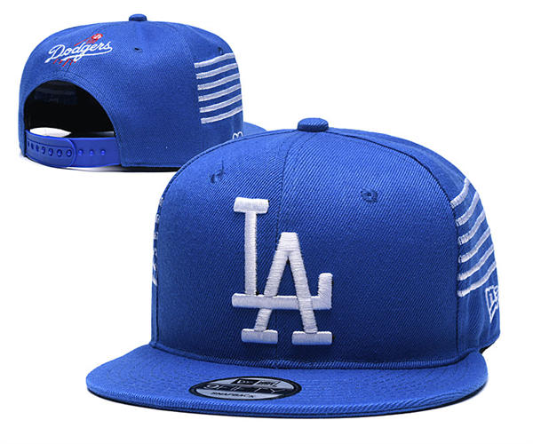 Embroidered MLB Los Angeles Dodgers Royal White Snapback Hat YD25311 (2)