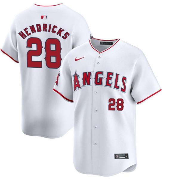Mens Los Angeles Angels #28 Kyle Hendricks Nike White Home Limited Jersey