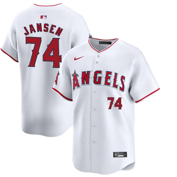 Mens Los Angeles Angels #74 Kenley Jansen Nike White Home Limited Jersey