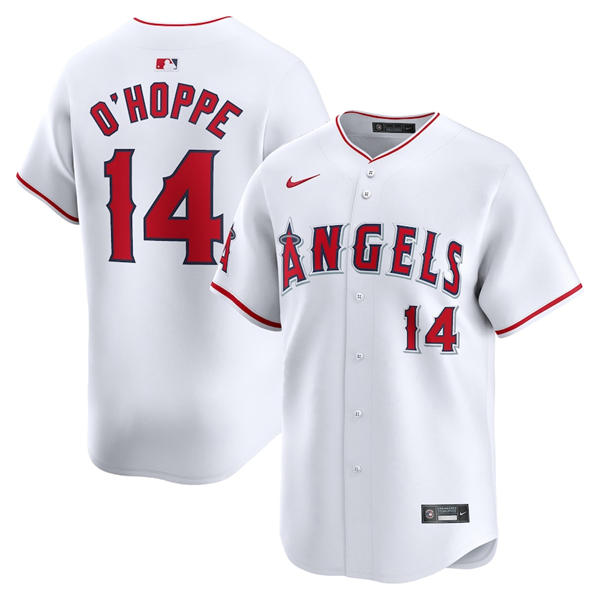 Mens Los Angeles Angels #14 Logan O'Hoppe Nike White Home Limited Jersey
