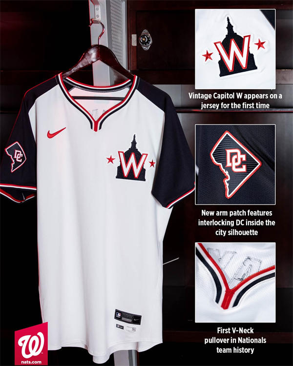 Men's Youth Washington Nationals Custom Nike 2024 Pullover Limited Jersey White