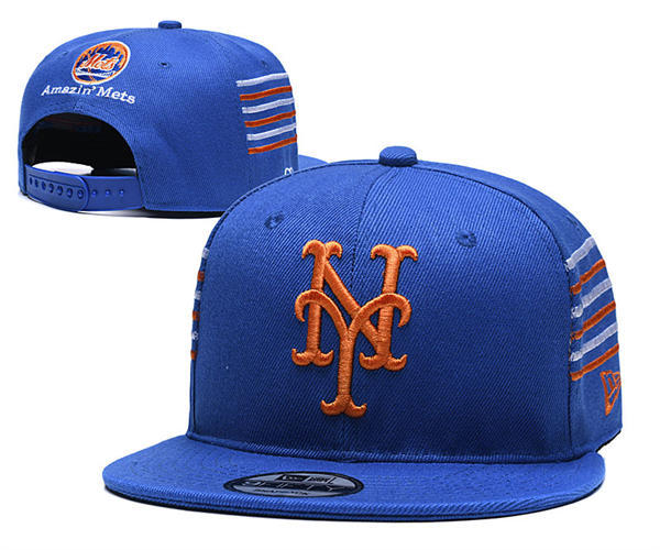 Embroidered MLB New York Mets Royal Amazin Mets Snapback Hat YD21428