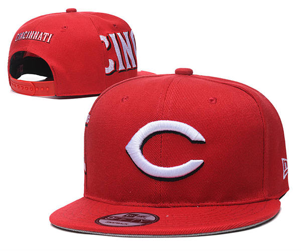 Embroidered MLB Cincinnati Reds Red White Logo Snapback Hat YD20616
