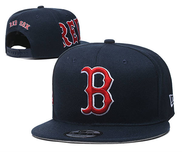 Embroidered MLB Boston Red Sox Navy red Snapback Hat YD20349