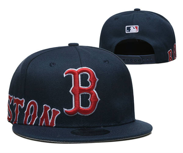 Embroidered MLB Boston Red Sox Navy red B Snapback Hat YD20364