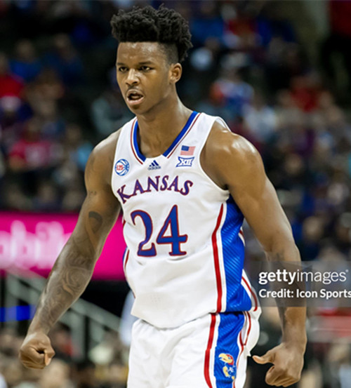 Kansas Jayhawks #24 K.J.Adams Jr.2024 White College Basketball Game Jersey