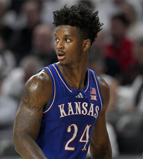 Kansas Jayhawks #24 K.J.Adams Jr.2025 Royal College Basketball Game Jersey