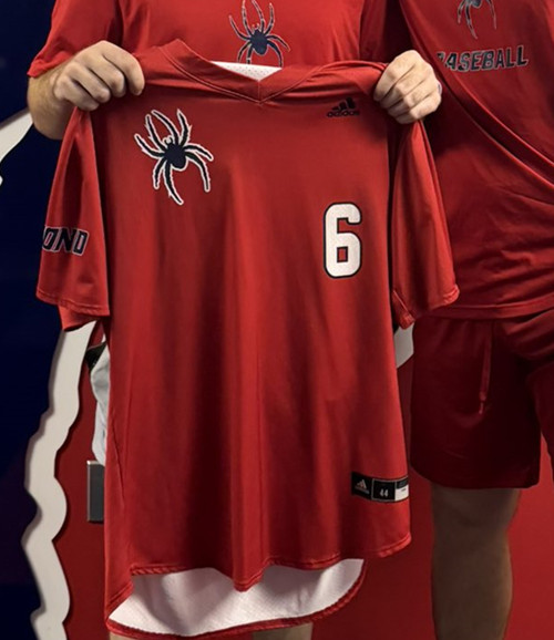 Mens Youth Richmond Spiders Custom 2025 Red Pullover College Baseball Game Jersey