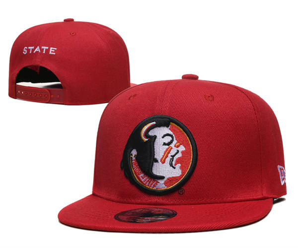 NCAA Florida State Seminoles Red Primary Logo Snapback Cap GS2503202 (3)