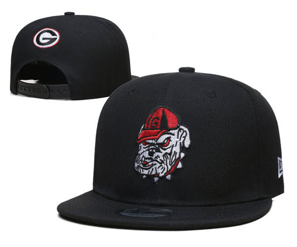 NCAA Georgia Bulldogs Black  Alternate  Logo Snapback Cap GS2503202 (3)