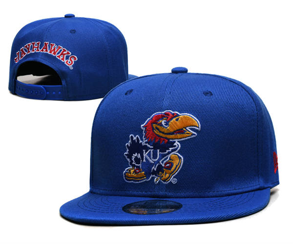 NCAA Kansas Jayhawks Royal Primary Logo Snapback Cap GS2503202