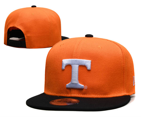 NCAA Tennessee Volunteers Orange Black White Logo Two-tone Snapback Cap GS2503202 (1)