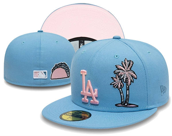 Embroidered Los Angeles Dodgers Fitted Hat YD25321 (6)