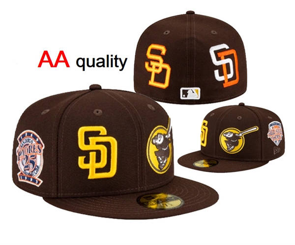 Embroidered MLB San Diego Padres Brown Gold 1993 25TH Anniversary  Snapback Hat YD250303 (6)