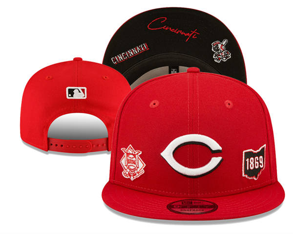 Embroidered MLB Cincinnati Reds 1969 Anniversary Red Snapback Hat YD250303