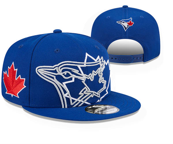 Embroidered MLB Toronto Blue Jays Royal Relex Logo Snapback Hat YD22445