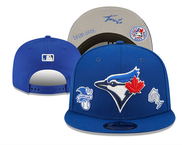 Embroidered MLB Toronto Blue Jays Royal 1977 Anniversary Snapback Hat YD250303