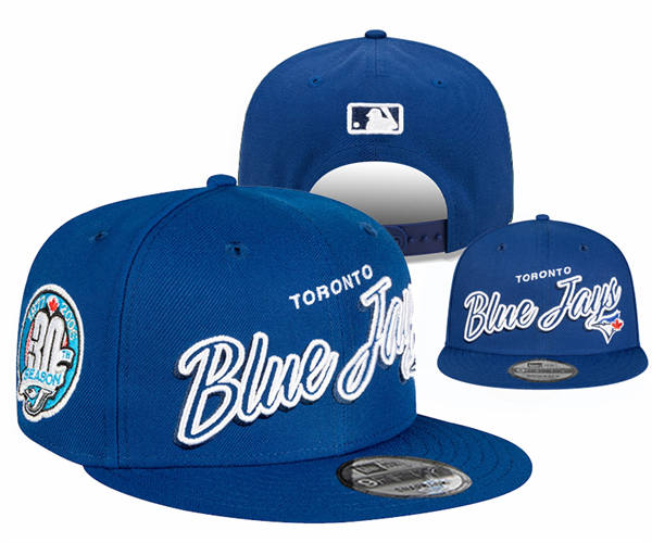 Embroidered MLB Toronto Blue Jays Royal 30TH Anniversary Snapback Hat YD22446
