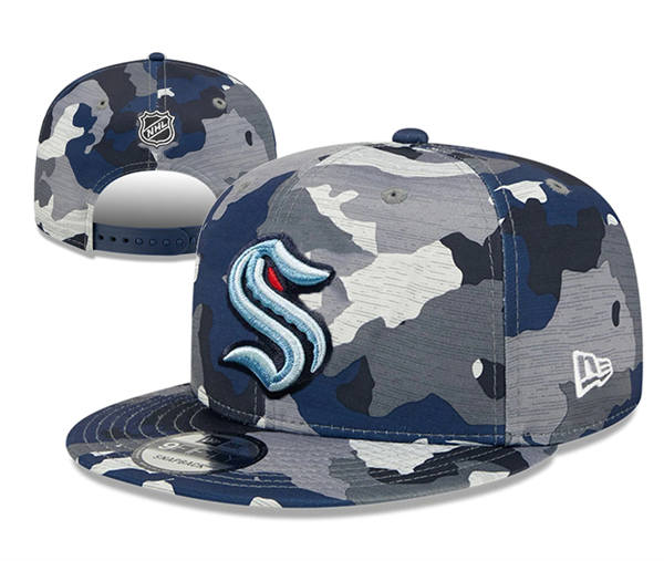 Seattle Kraken Camao Primary Logo Snapback Hat YD2503212 (10)