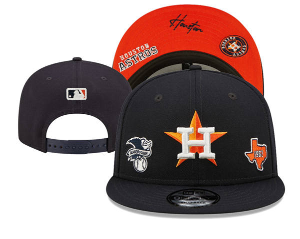 Embroidered Houston Astros Navy ornage 1962 Anniversary Snapback Hat YD250303