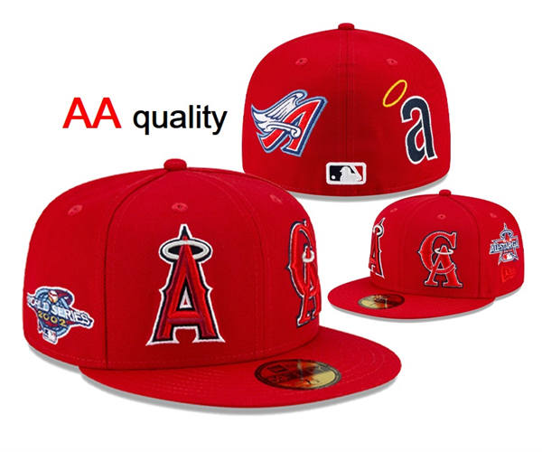Embroidered Los Angeles Angels Red 2002 World Series Snapback Hat YD250303