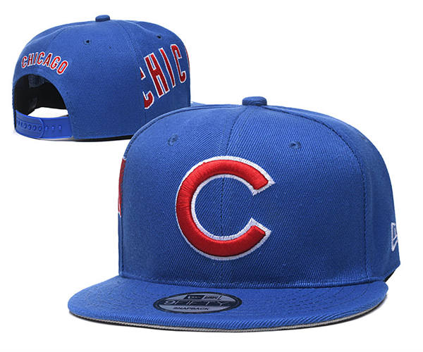 Embroidered MLB Chicago Cubs royal Snapback Hat YD20429